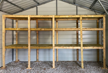 sturdy garage shelf system 